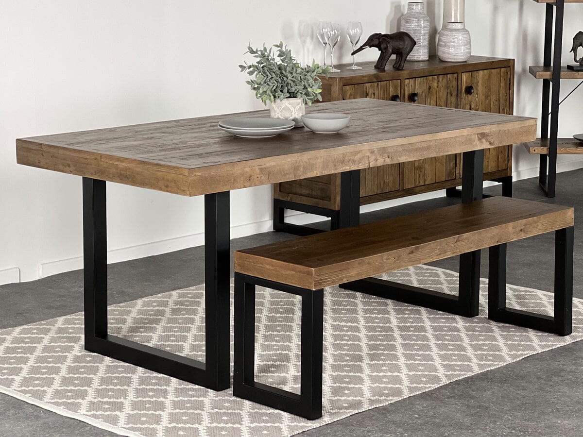 Brooklyn Fixed Top Dining Table & Dining Bench Package Deal Package Deal FW Homestores 