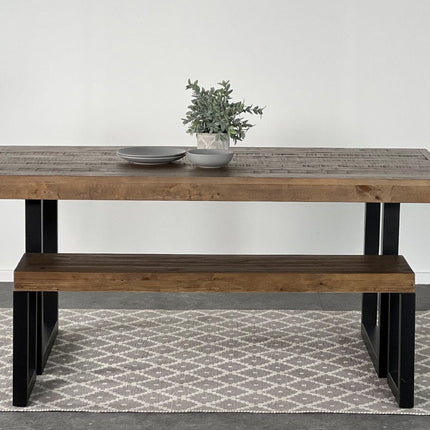 Brooklyn Fixed Top Dining Table & Grey Cromwell Dining Chair Set Package Deal Package Deal FW Homestores 