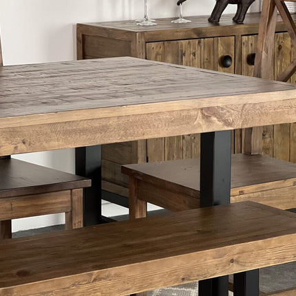 Brooklyn Fixed Top Dining Table & Grey Cromwell Dining Chair Set Package Deal Package Deal FW Homestores 