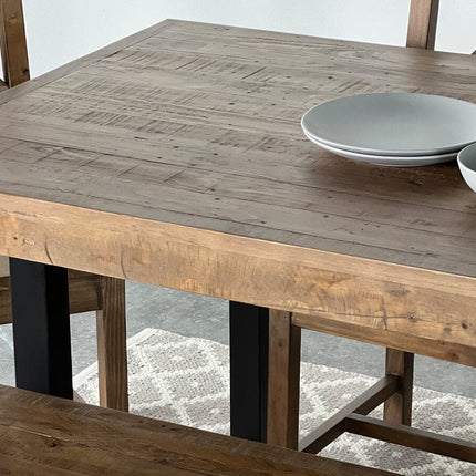 Brooklyn Fixed Top Dining Table & Grey Cromwell Dining Chair Set Package Deal Package Deal FW Homestores 