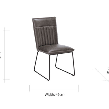 Brooklyn Fixed Top Dining Table & Grey Cromwell Dining Chair Set Package Deal Package Deal FW Homestores 