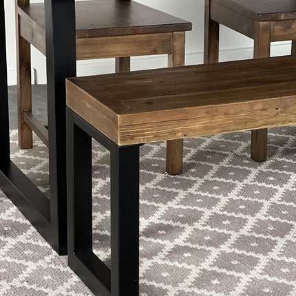 Brooklyn Fixed Top Dining Table & Grey Cromwell Dining Chair Set Package Deal Package Deal FW Homestores 