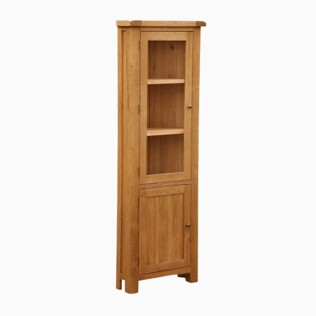 Cheltenham Oak Corner Display Cabinet Display Cabinet Cheltenham 