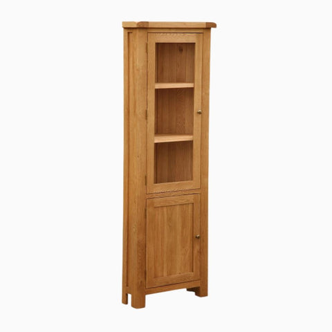 Cheltenham Oak Corner Display Cabinet