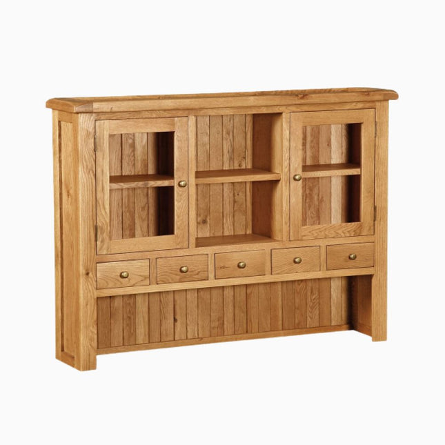 Cheltenham Oak Large Hutch Display Cabinet Cheltenham 