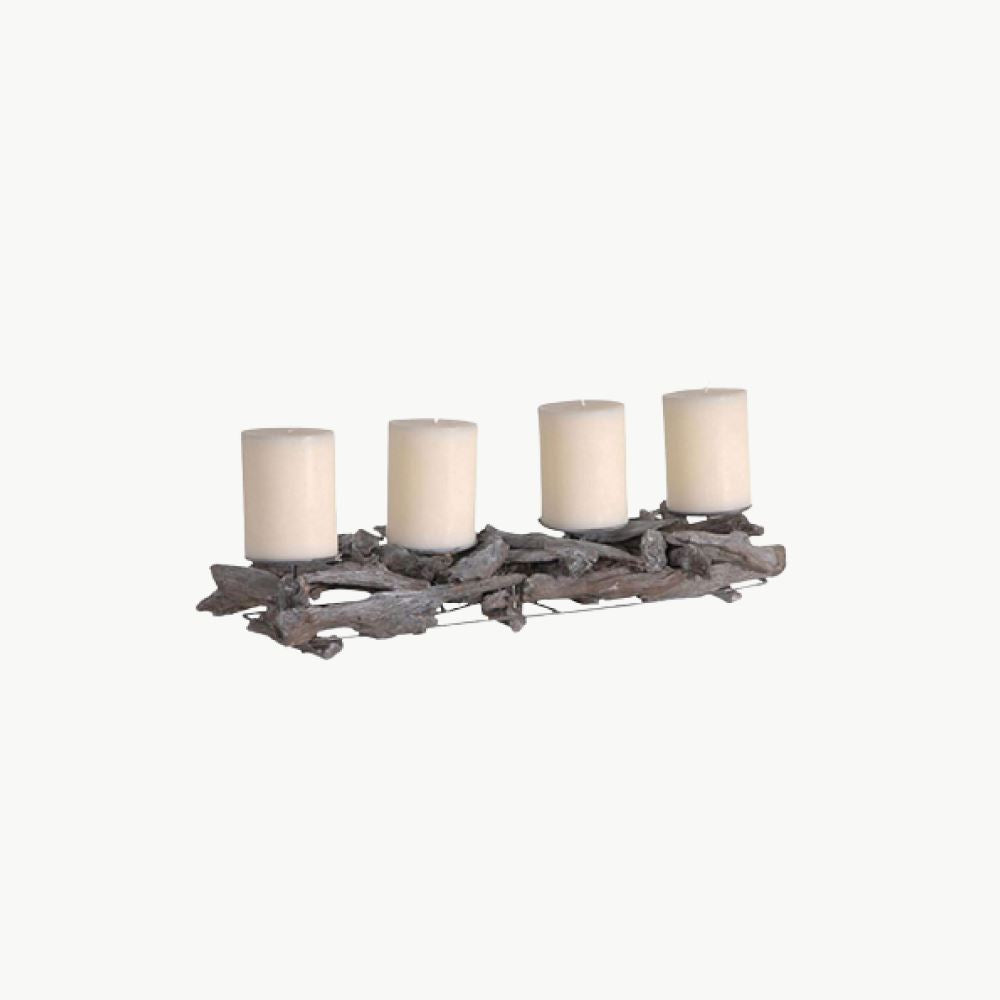 Driftwood Candle Stand Candle Holders & Lanterns Driftwood 
