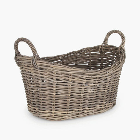 Grey Kubu Oval Laundry Basket Homeware Kubu 