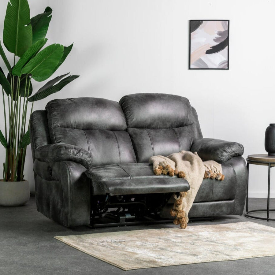 Lakeland 2 Seater Leather Recliner Sofa Recliner Lakeland 