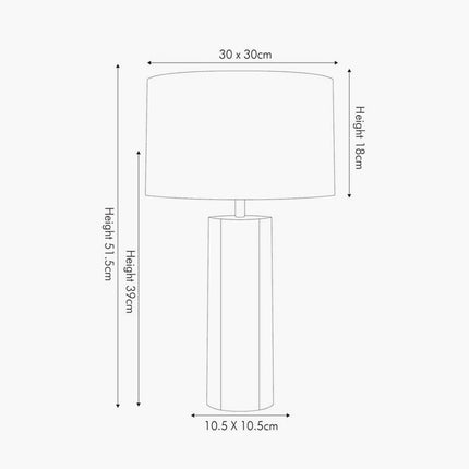 Marble and Gold Metal Tall Table Lamp Furniture FWHomestores 