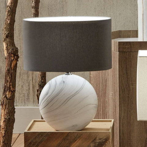 Marble Effect Ceramic Table Lamp