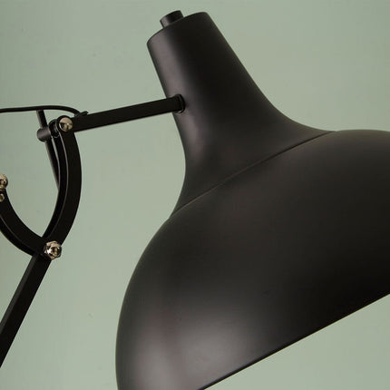 Matt Black Metal Task Floor Lamp Floor Lamp Black & Copper 
