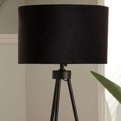 Matt Black Tripod Floor Lamp Floor Lamp Black & Copper 