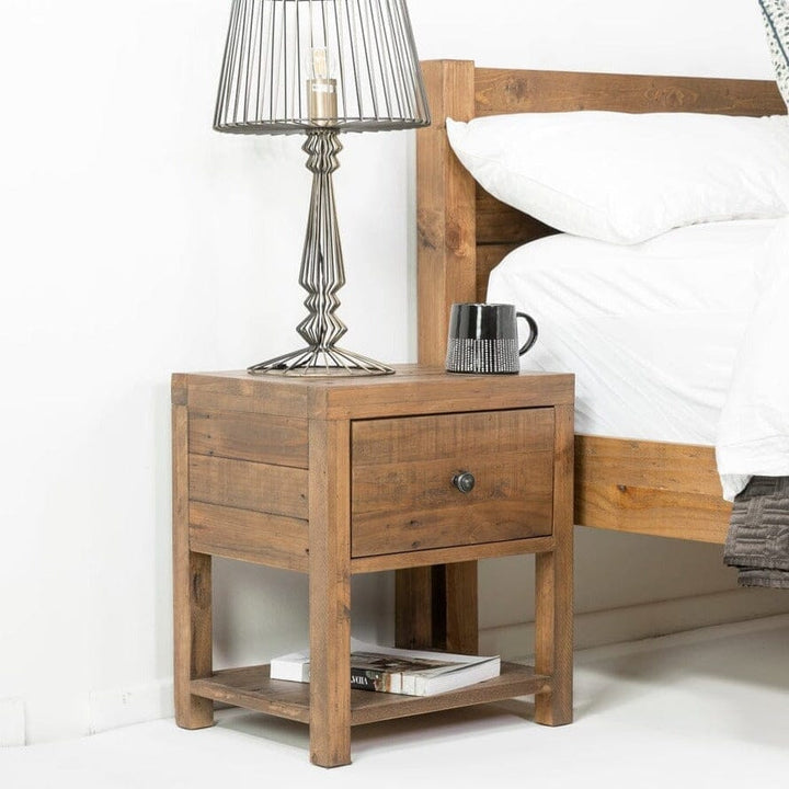 Montreal 1 Drawer Bedside Table FW Homestores