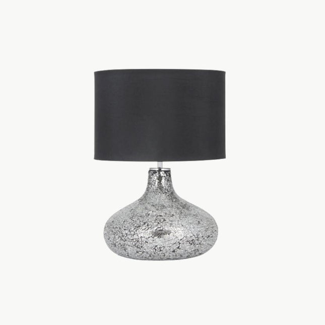 Mosaic Mirror Table Lamp Table Lamp Black & Copper 