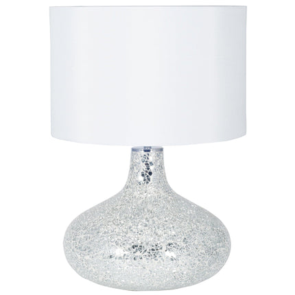 Mosaic Mirror Table Lamp Table Lamp Black & Copper White 