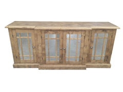New England Reclaimed Wood Mirrored Sideboard Sideboard FW Homestores 