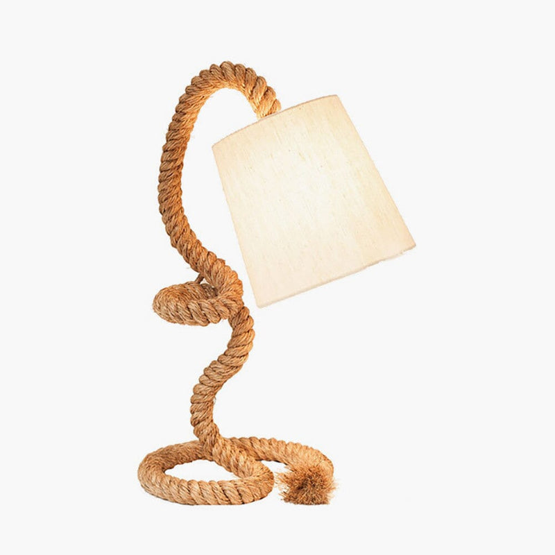 Rope and Jute Task Table Lamp Table Lamp Black & Copper 