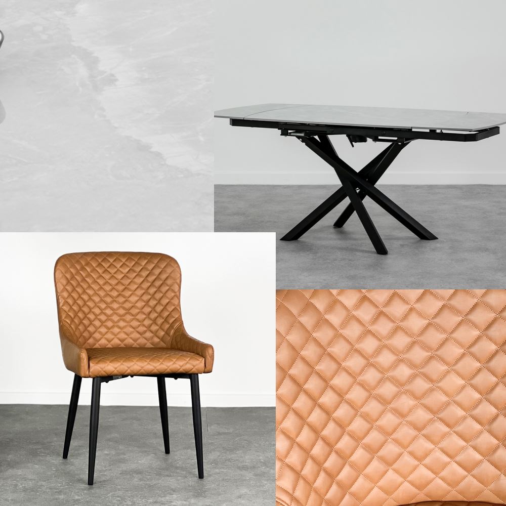 Savannah Extendable Dining Table & Rivington Chairs Package Deal Package Deal FW Homestores Tan 2 Chairs 