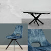 Savannah Extendable Dining Table & Rolo Chairs Package Deal Package Deal FW Homestores Teal 2 Chairs 