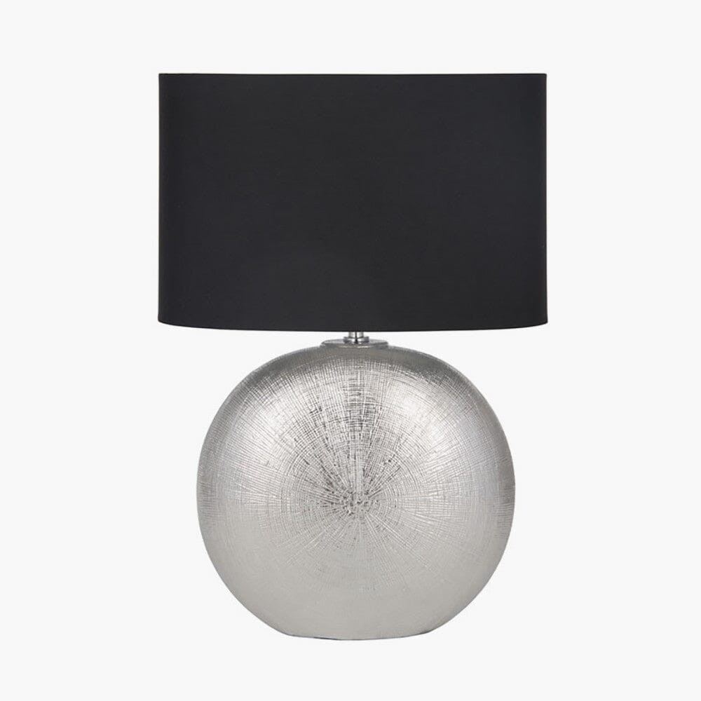 Silver Ceramic Table Lamp Table Lamp Black & Copper 