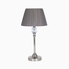 Silver Metal Table Lamp Furniture FWHomestores 