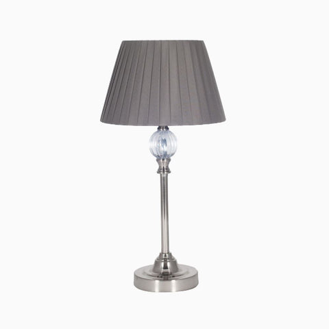 Silver Metal Table Lamp