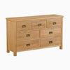 Surrey Oak Compact Chest 3 Over 4 Chest of Drawers Global Home 