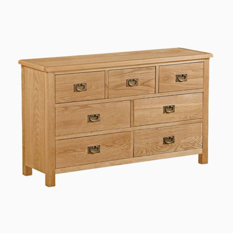 Surrey Oak Compact Chest 3 Over 4