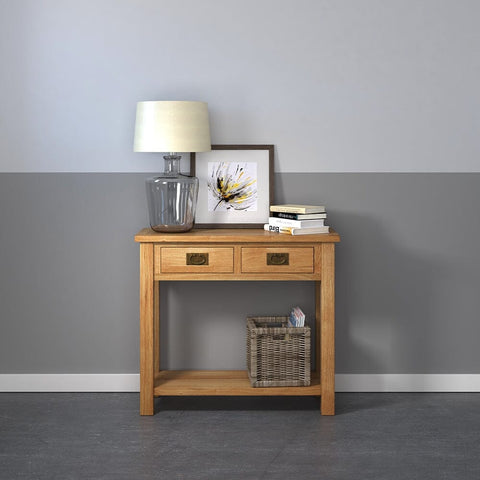 Surrey Oak Compact Console Table