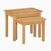 Surrey Oak Compact Nest of 2 Tables Nest of Tables Global Home 