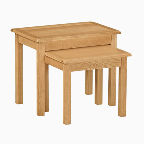 Surrey Oak Compact Nest of 2 Tables