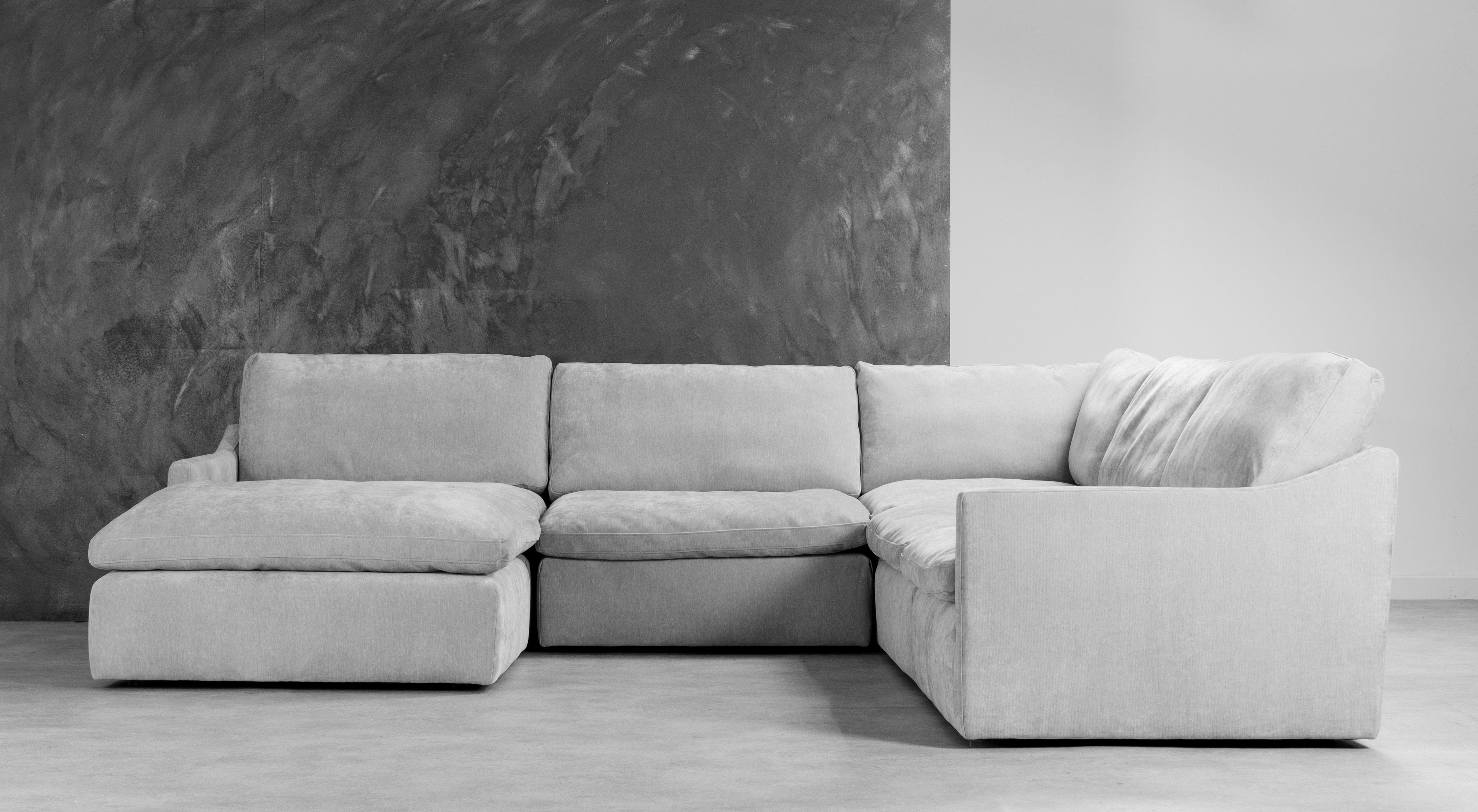 Light grey store cloud couch