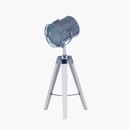 Whitewash Tripod Table lamp Table Lamp Black & Copper 